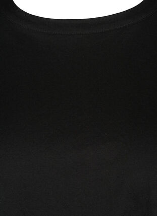 Blus med 3/4 ärmar, Black, Packshot image number 2