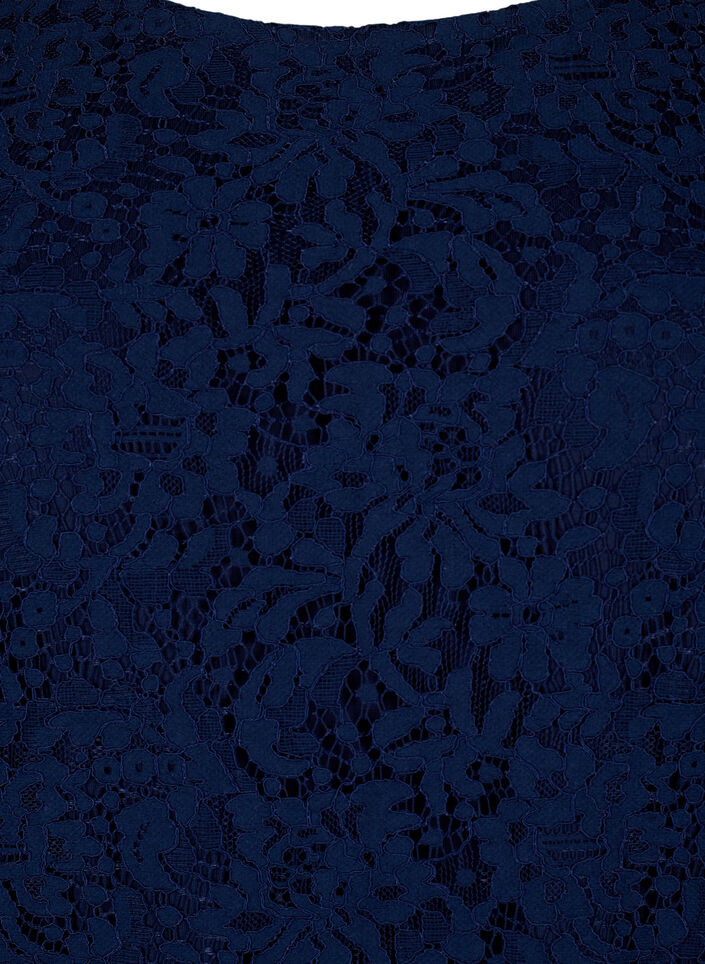 Spetsklänning med långa ärmar, Navy Blazer, Packshot image number 2