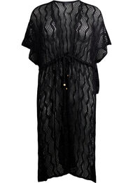 Strandkimono med knytsk&auml;rp, Svart