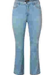 Ellen bootcut jeans med hög midja, Ex Lgt Blue