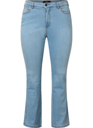 Ellen bootcut jeans med hög midja, Ex Lgt Blue, Packshot