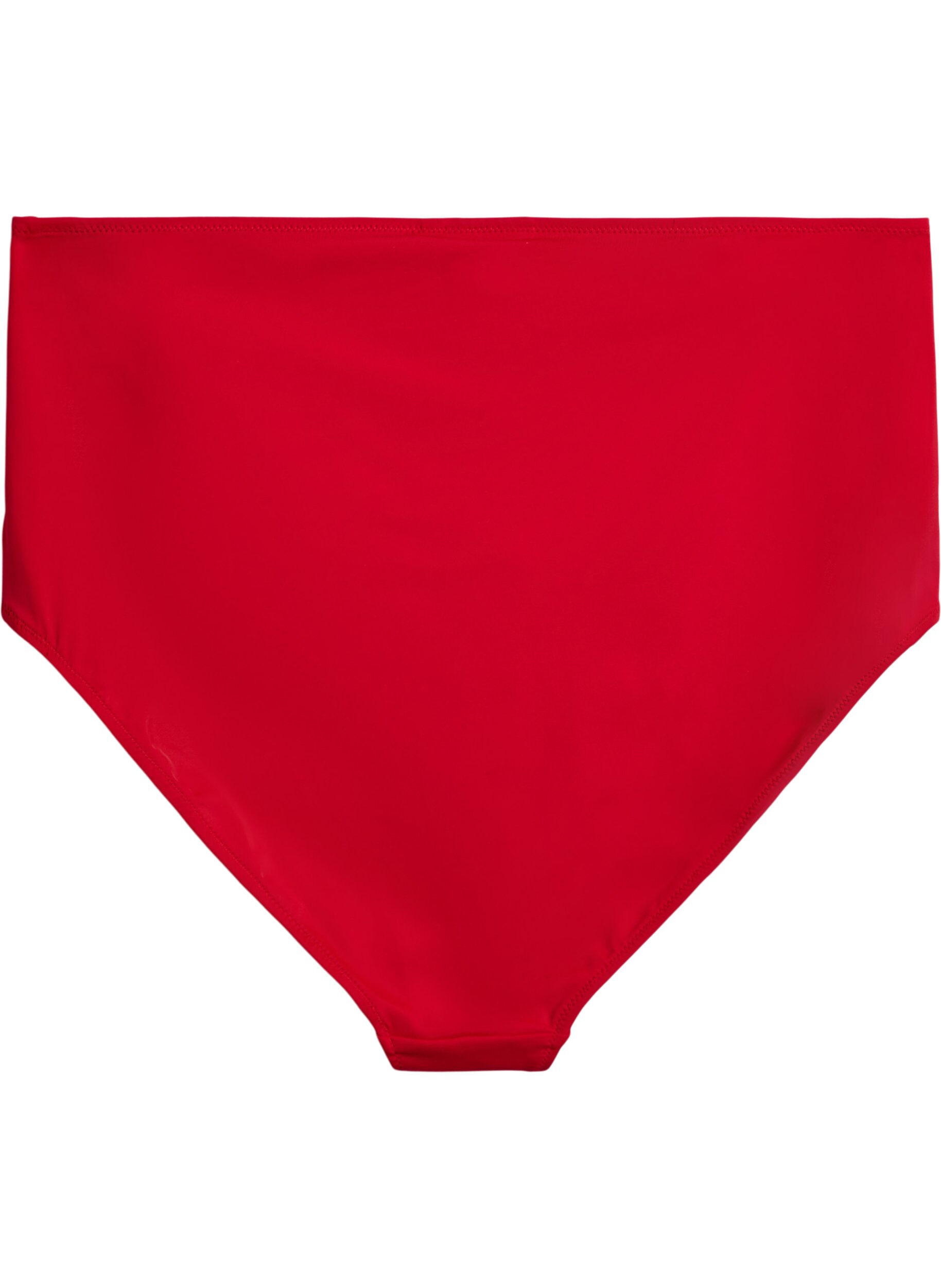 ZizziBikinitrosor med h&ouml;g midja, R&ouml;d, Packshot image number 1