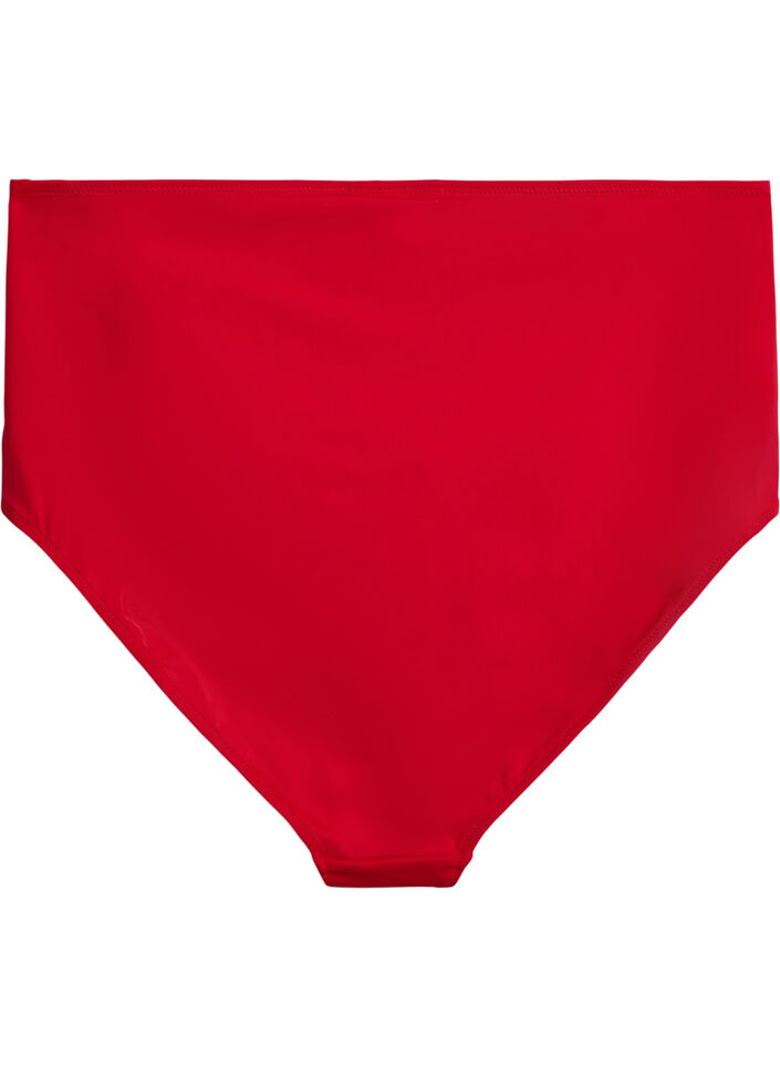 Bikinitrosor med h&ouml;g midja, R&ouml;d, Packshot image number 1