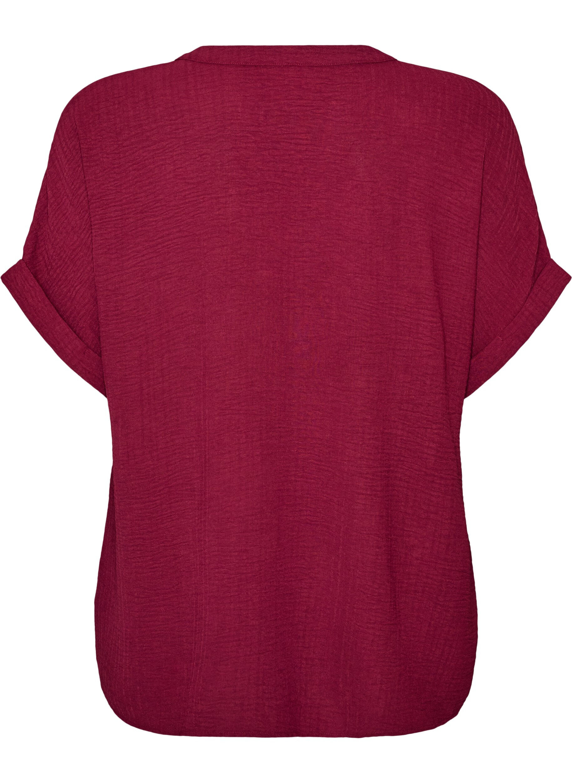 ZizziL&ouml;s blus med korta &auml;rmar, R&ouml;d, Packshot image number 1