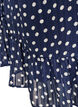 M&ouml;nstrad kl&auml;nning med volanger och l&aring;nga &auml;rmar, Bl&aring;, Packshot image number 3