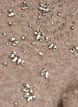 blus i stickat med strass och nitar, Beige, Packshot image number 2