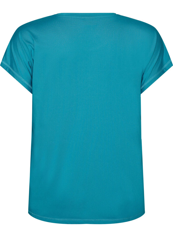 Enf&auml;rgad tr&auml;nings-T-shirt, Bl&aring;, Packshot image number 1