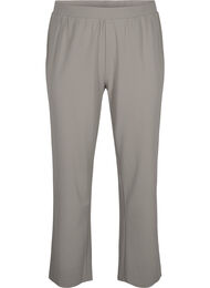 Byxor med rak passform, Beige