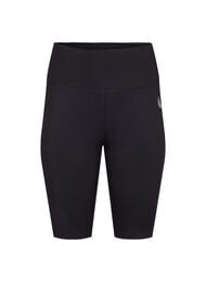 L&aring;nga tr&auml;ningsshorts i tajt modell, Svart