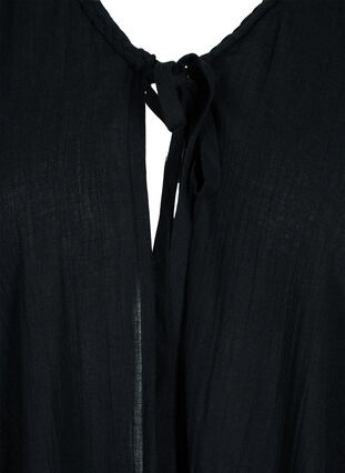 Strandkimono med fransar, Black, Packshot image number 2