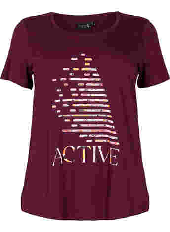  T-shirt till träning med print