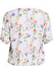 Blommig blus med smock, Rosa, Packshot image number 1