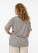 T-shirt i TENCEL&trade; Lyocell med r&auml;nder, Brun, Model image number 2