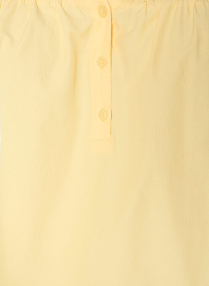 Blus med smock och 3/4-&auml;rmar, Gul, Packshot image number 2