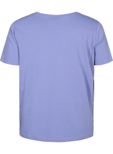 Kortärmad t-shirt med v-hals, Lavender Viloet, Packshot image number 1