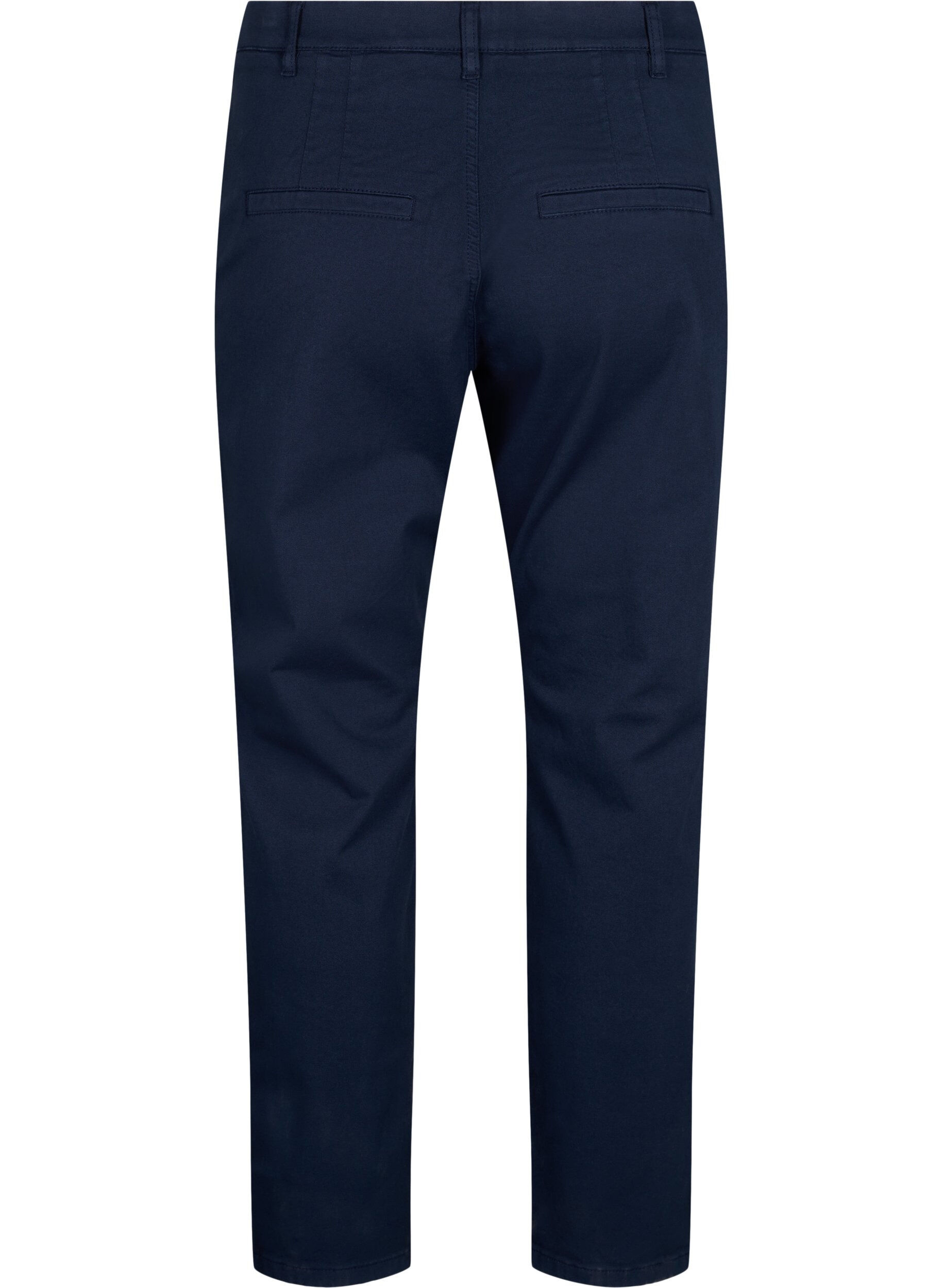 Zizzi Chinos i bomull, Navy Blazer, Packshot image number 1