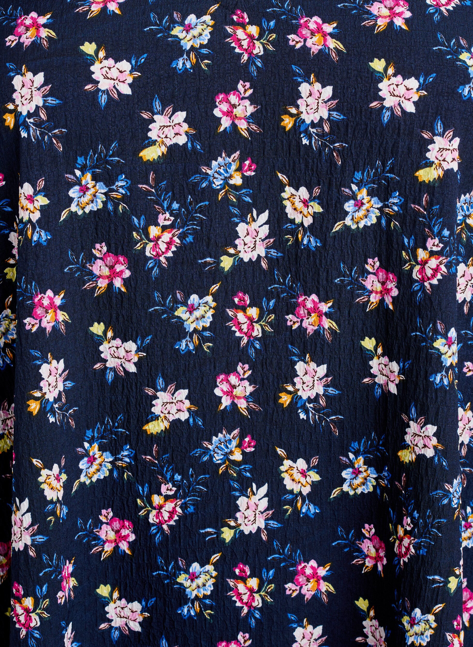 Zizzi FLASH - Kort&auml;rmad kl&auml;nning med V-ringning, Bl&aring;, Packshot image number 2