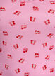 Topp med tryck och spetskant, Rosa, Packshot image number 2
