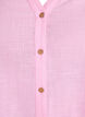 Skjortblus i bomull med v-ringning, Rosa, Packshot image number 2