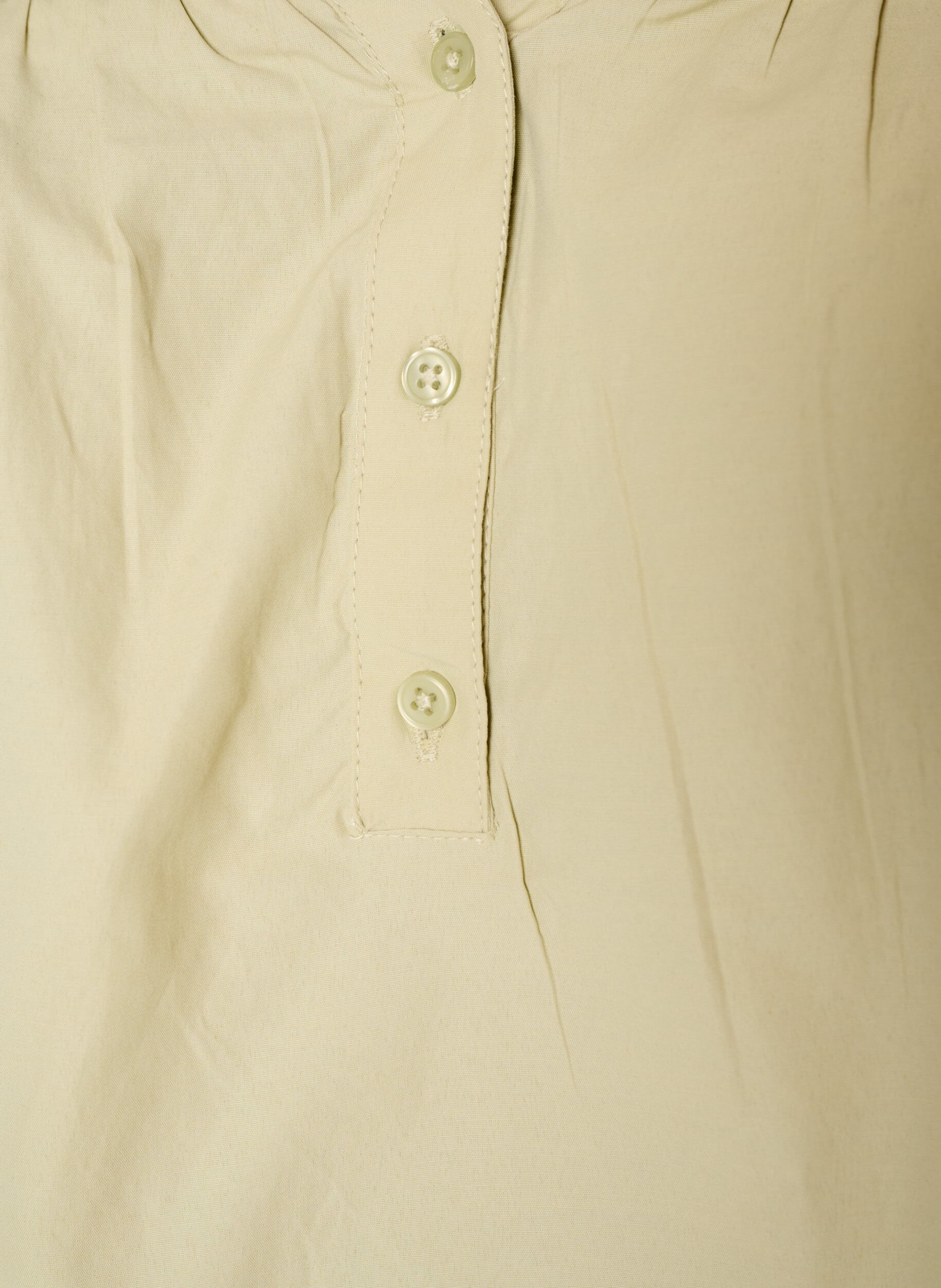 ZizziBlus med smock och 3/4-&auml;rmar, Gr&ouml;n, Packshot image number 2