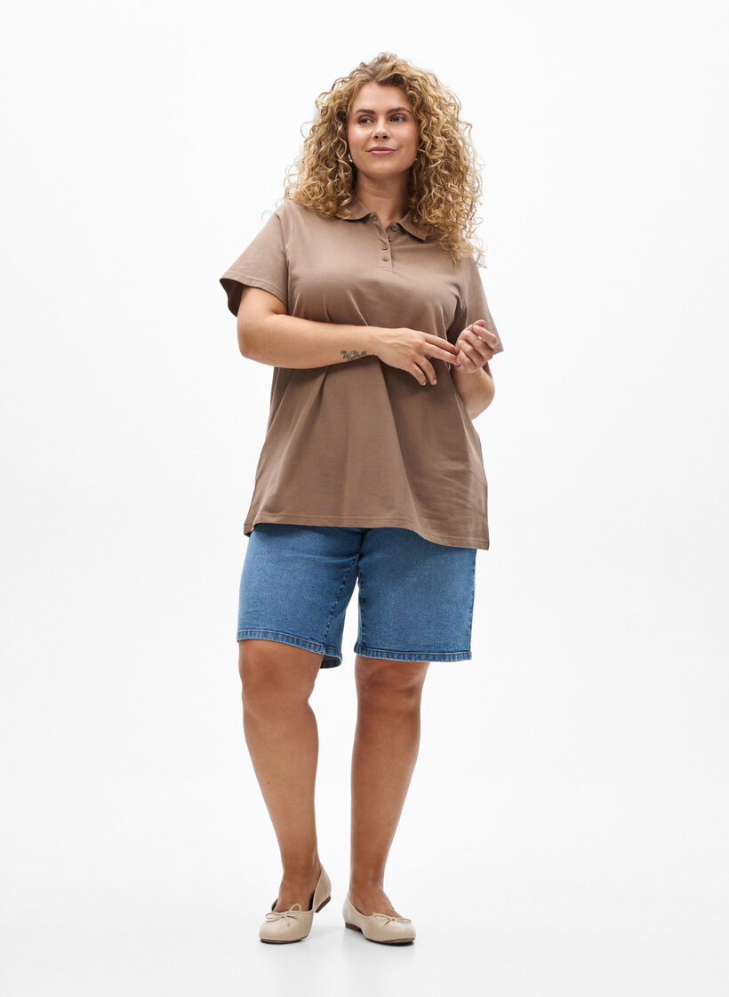 Flash - Kort&auml;rmad pik&eacute;tr&ouml;ja, Brun, Model image number 1