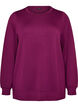 L&aring;ng&auml;rmad blus i jersey med rund hals, Lila, Packshot image number 0
