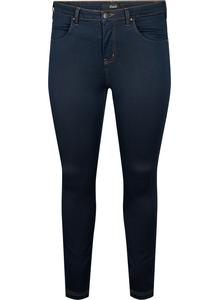 Super slim Amy jeans med h&ouml;g midja, Tobacco Un, Packshot image number 0