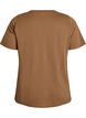T-shirt med tryck, Brun, Packshot image number 1