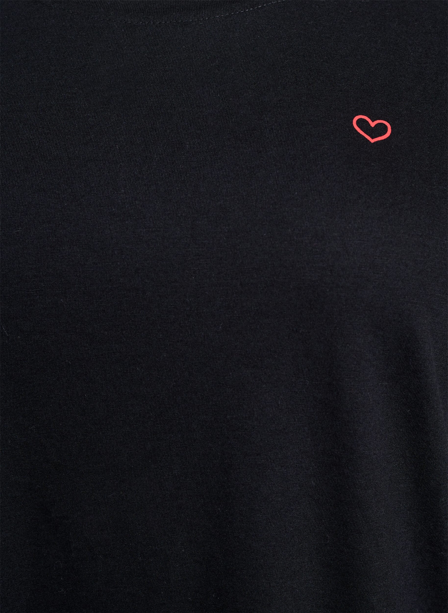 Zizzi FLASH - T-shirt med tryck, Svart, Packshot image number 2