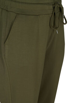 Sweatpants med fickor och dragsko, Ivy Green, Packshot image number 2