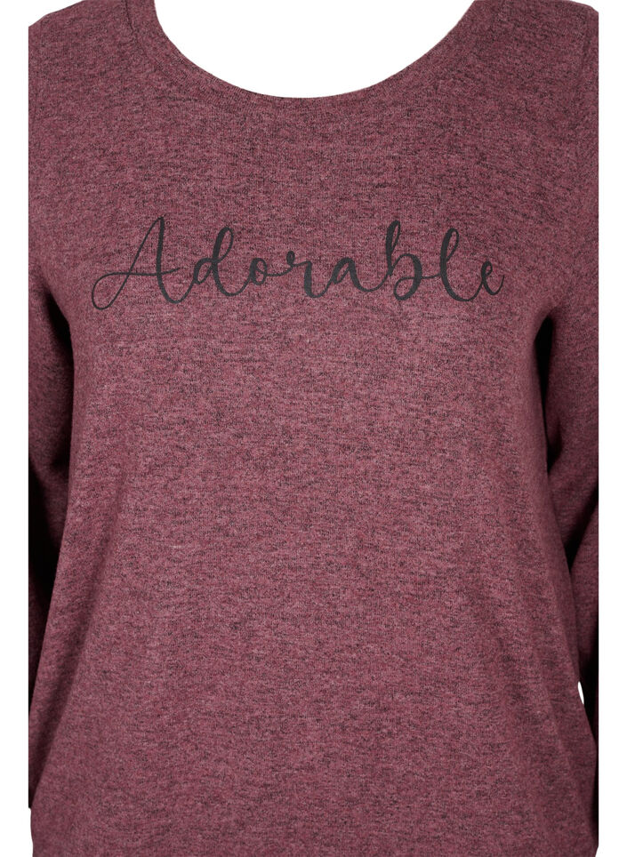 Melerad topp i viskosblandning, Port Royal Mel, Packshot image number 2