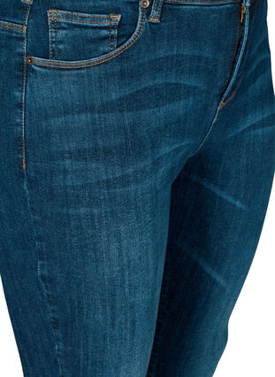 Superslim Amy Jeans med hög midja, Dark Blue, Packshot image number 2