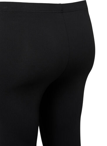 2-pack 3/4-leggings med spetskant, Black / Black, Packshot image number 2