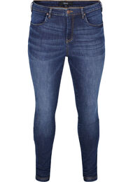 Super slim fit Amy jeans med hög midja, Dark blue