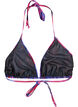 Triangel-bikinibehå med tryck, Rosa, Packshot image number 1