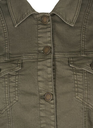 Kort färgad jeansjacka, Tarmac, Packshot image number 2