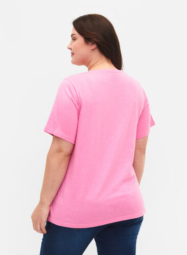 2-pack t-shirt i bomull, Rosebloom/Navy B, Model image number 1