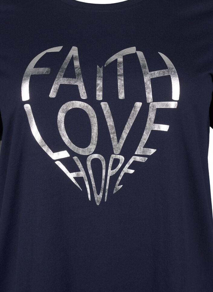 FLASH - T-shirt med motiv, Navy B. Silver Faith, Packshot image number 2