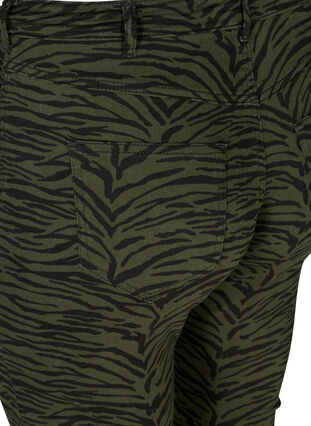 Mönstrade Amy Jeans, Green Zebra, Packshot image number 3