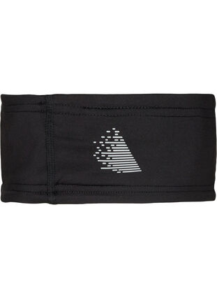 Sportigt pannband med fleece, Black, Packshot image number 1