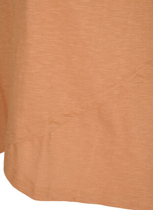 Kortärmad t-shirt i bomull, Pecan Brown, Packshot image number 3