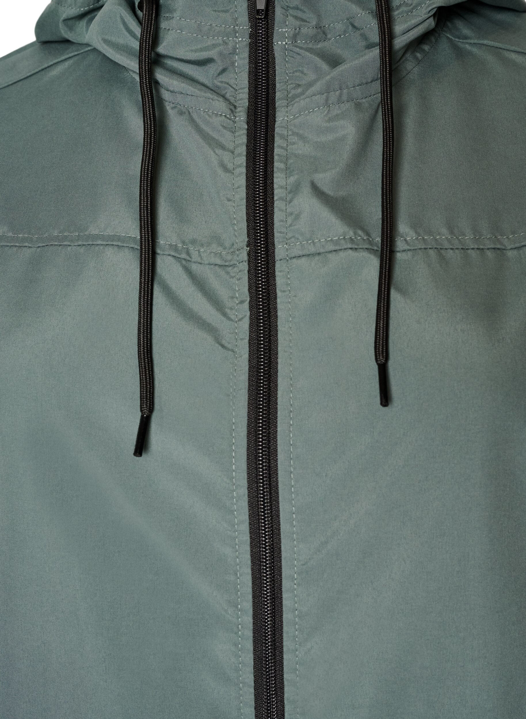 ZizziL&auml;ttviktig parkas med huva, Gr&ouml;n, Packshot image number 2