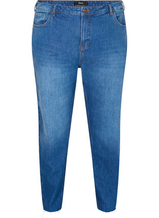 Croppade Millie mom fit jeans, Blue Denim 5, Packshot image number 0