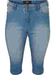 Slim fit Emily capri-jeans, Light blue denim