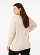FLASH - Stickad blus med rund hals, Beige, Model image number 2