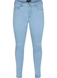 Super slim Amy jeans med hög midja, Ex Lt Blue