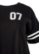 Kort t-shirtkl&auml;nning med sportiga detaljer, Svart, Packshot image number 2
