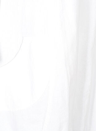 Kortärmad klänning i bomull, White, Packshot image number 3