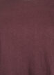 Enkel t-shirt i bomull med rund halsringning, Brun, Packshot image number 2