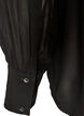 Blus i viskos med volangkrage, Svart, Packshot image number 3